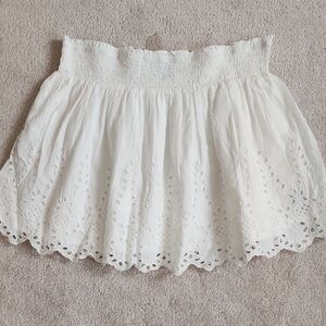GAP White Eyelet Mini Skirt